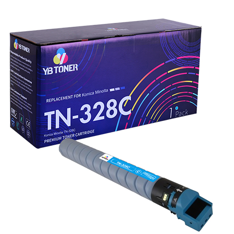 TN328C Genuine Konica Minolta Toner Cartridge